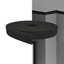 Rodateto Eva Autocolante 5cm Rt34 Preto | Valor Do Metro